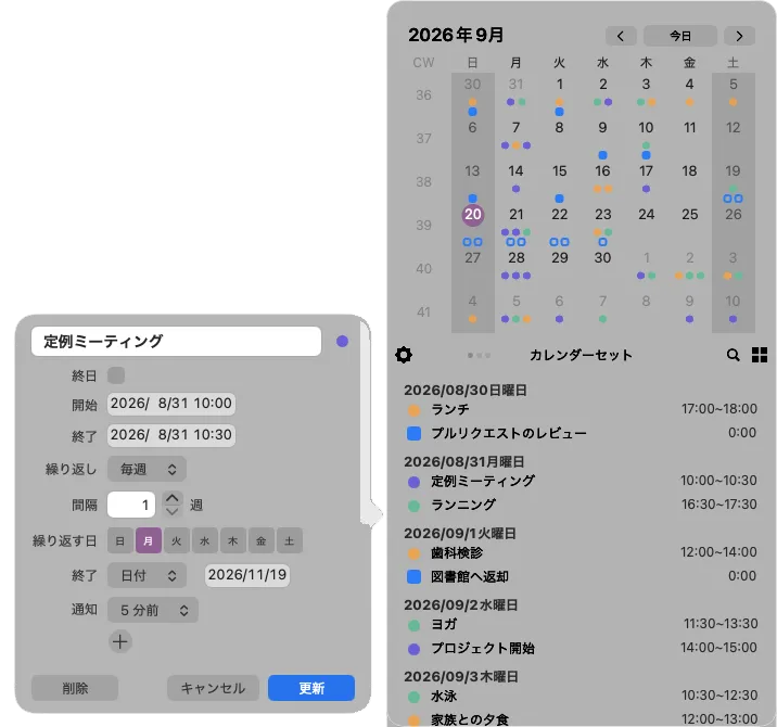 編集画面